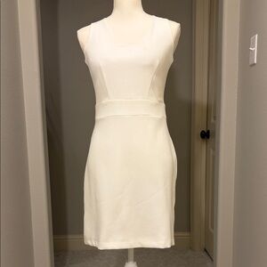 C. Luce Chic Cream Sleeveless Mini Dress